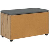  Klupa za hodnik s jastukom Umjetnički hrast 80 x 38 x 46 cm | shoptok.hr