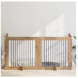 vidaXL Preklopna vrata za pse s postoljem 4 kom. Hrast artisan 401 cm - Hrast artisan 100 x 100 cm 4 | shoptok.hr