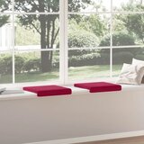  Jastučić za klupu 2 kom. Baršun Vinska crvena Dubina 35 cm - boja crnog vina 2 | shoptok.hr