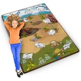 Foam mata za barvanje z valjanjem 120 x 90 x 0,3 cm ricokids RK-344, (21389266)
