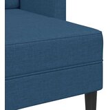 SOFA 2-sjed s ležaljkom u obliku slova L plava 125 cm tkanina | shoptok.hr
