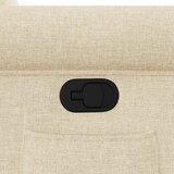  Naslonjač od tkanine krem | shoptok.hr