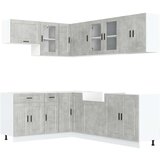 vidaXL 11-dijelni set kuhinjskih ormarića Porto konstruiranog drva | shoptok.hr