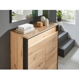 Voleo omara za čevlje črna, hrast artisan | Shoptok.si