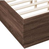  Okvir za krevet s LED svjetlima boja hrasta 120 x 190 cm drveni | shoptok.hr