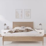 vidaXL Noćni ormarići 2 kom bijeli 40 x 34 x 35 cm od masivne borovine | shoptok.hr