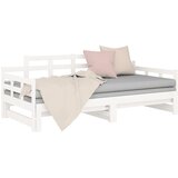  Dnevni ležaj na izvlačenje bijeli 2x(90x200)cm masivna borovina | shoptok.hr