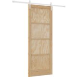 vidaXL Klizna vrata sa setom hardvera 83x211 cm od masivne borovine | shoptok.hr