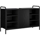  Set ormarića za kupaonicu 4 kom. Crni hrast 40 x 36 x 200,5 cm Slike