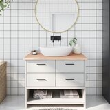  Kupaonska radna ploča 100 x 60 x 2 cm netretirano masivno drvo | shoptok.hr