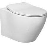 CAMARGUE Viseča stenska WC školjka Ivösjön (brez roba, z WC desko) | Shoptok.si