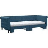  Dnevni krevet na razvlačenje plavi 80 x 200 cm baršunasti | shoptok.hr