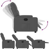  Naslonjač za noge tamnosive tkanine | shoptok.hr