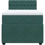 Box spring krevet s madracem tamnozeleni 100x200 cm baršunasti | shoptok.hr