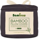 Bambaw Prevleke za blazine iz bambusa 40 x 60 cm, 2-​delni set - Charcoal | Shoptok.si