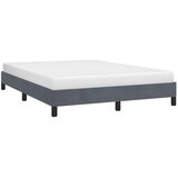  Okvir kreveta bez madraca tamno sivi 152x203 cm Queen baršun | shoptok.hr