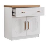 Hanah home komoda s ladicama, bijela Slike