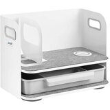 ErgoOffice Desk organizer with drawer and wireless charger white, max. 10kg, ER-441 | shoptok.hr