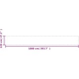  Balkonsko platno belo 120x1000 cm 100 % poliestrski oxford | Shoptok.si