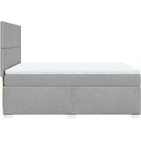 vidaXL Krevet s oprugama i madracem svjetlosivi 140x190 cm od tkanine | shoptok.hr