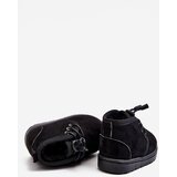 Boto Children's Lace-up Snow Boots Insulated With Fur Black Hunter | ePonuda.com