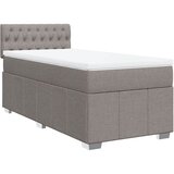 Maison Chic Box spring postelja - Vzmetna postelja z vzmetnico taupe 90x190 cm blago SL5051, (21887573) | Shoptok.si