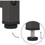 vidaXL Komoda črna 100,5x39x107 cm hladno valjano jeklo | Shoptok.si