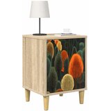  Noćni ormar ZAANDAM Hrast sonoma 36 x 33 x 50 cm - Print šume 1 | shoptok.hr