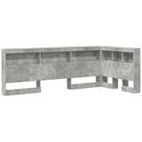 vidaXL Skladiščni naslon s polico Betonsko siva 90 cm Konstruiran les, (5000142477) | Shoptok.si