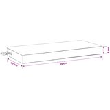  Jastučić za klupu SOEST 100% poliester Pijesak 60 x 40 x 8 cm | shoptok.hr