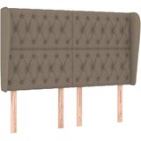  Uzglavlje s ušima smeđesivo 163x23x118/128 cm od tkanine | shoptok.hr
