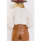 Fenzy Pulover S Teksturo, Bel | Shoptok.si