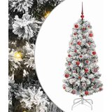  Umjetno božićno drvce s nogom Zelena i bijela 150 cm PVC | shoptok.hr