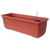 Plastia Rjav samozalivalni lonček, dolžina 40 cm Siesta - Plastia Cene
