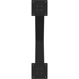  Noge za jedilno mizo v obliki črke X, 2 kosa, črne, 80 x (72-73) cm, jeklo, (22123588) | Shoptok.si