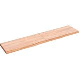  Zidna polica svjetlosmeđa 140x30x(2-4) cm obrađena hrastovina | shoptok.hr