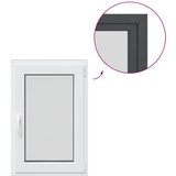  Prozor za podrum RISOR 60 x 80 cm PVC i staklo Antracit | shoptok.hr