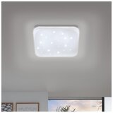 Eglo frania-s plafonjera/1, led, 17,3w, 330x330, bijela/kristal ekt | shoptok.hr
