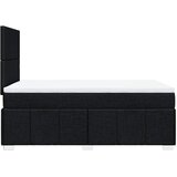  Krevet s oprugama i madracem crni 120 x 200cm od tkanine | shoptok.hr