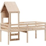  Visoki krevet s krovom 75 x 190 cm od masivne borovine | shoptok.hr