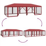  za zabave s 12 mrežastih bočnih zidova crveni 8x4 m HDPE | Eponuda.com