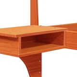  Krevetna konstrukcija s uzglavljem Vosak smeđa 200 x 200 cm | shoptok.hr
