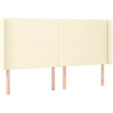  Uzglavlje s ušima krem 163x16x118/128 cm od umjetne kože | shoptok.hr
