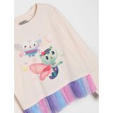 Sinsay Pamučna majica dugih rukava s volanom od tila Gabby's Dollhouse | shoptok.hr