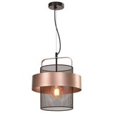 Candellux Lighting Kovinska viseča svetilka v črno-medeni barvi ø 30 cm Fiba - Candellux Lighting Cene