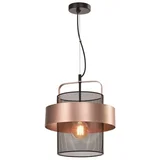Kovinska viseča svetilka v črno-medeni barvi ø 30 cm Fiba - Candellux Lighting