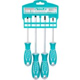 Total 4-dijelni set odvijača, CRV/ SL5.5X100mm/SL6.5X150mm/ PH1X100mm/ PH2X150mm (THT250604) | shoptok.hr
