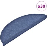  Prostirke za stepenice 30 kom 56x17x3 cm plave poluokrugle | shoptok.hr