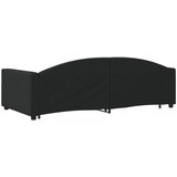  Dnevni krevet na razvlačenje crni 100 x 200 cm od tkanine | shoptok.hr