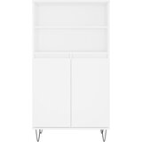  Visoka komoda bijela 60x36x110 cm od konstruiranog drva | shoptok.hr